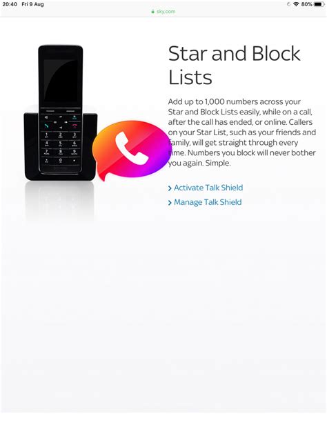 sky talk shield turn off|sky talk shield add numbers.